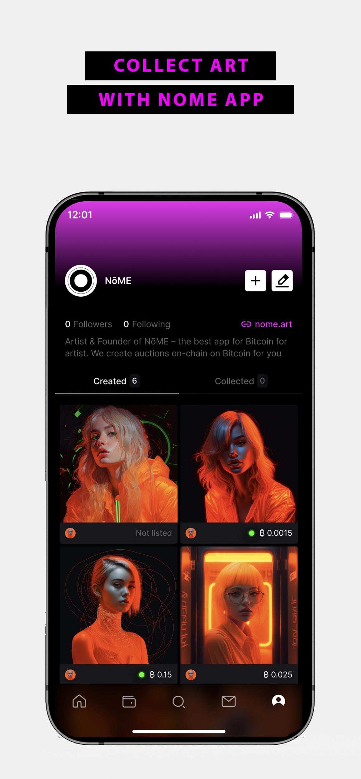 NOME App - Collect Art with NOME App